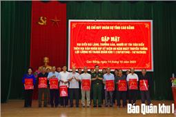 Bộ CHQS tỉnh Cao Bằng gặp mặt già làng, trưởng bản, người có uy tín trên địa bàn tỉnh năm 2025